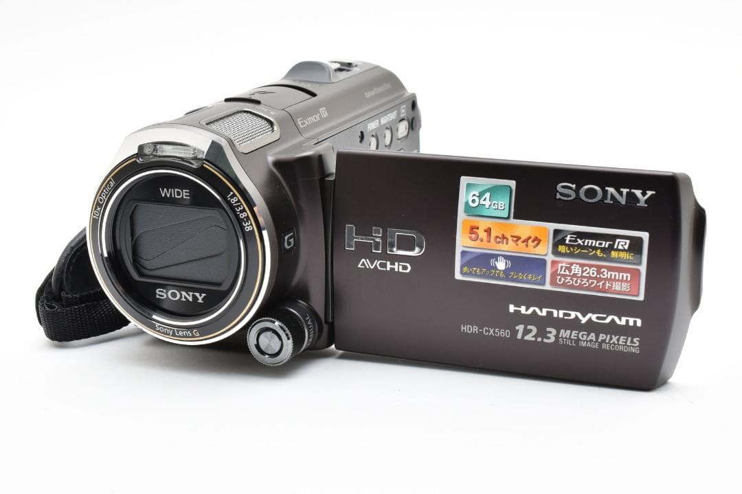 【美品】SONY Handycam HDR-CX560 ブラウン　動作確認済