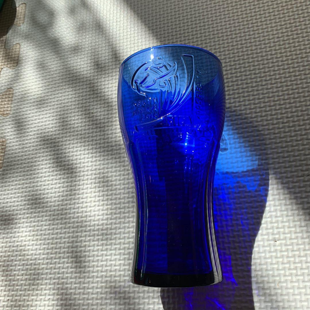 コークグラス ブルー 限定 2010FIFA ワールドカップ サッカー グラス