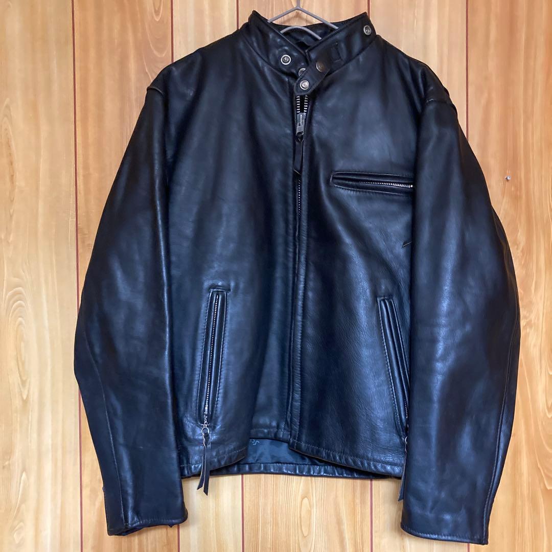 Schott 米国製641 ライナー付 ライダースジャケット ブラック 40