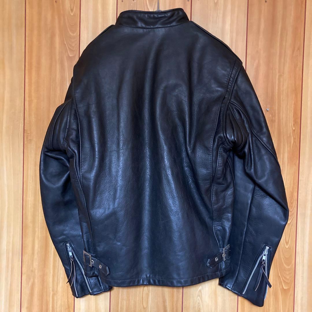 Schott 米国製641 ライナー付 ライダースジャケット ブラック 40