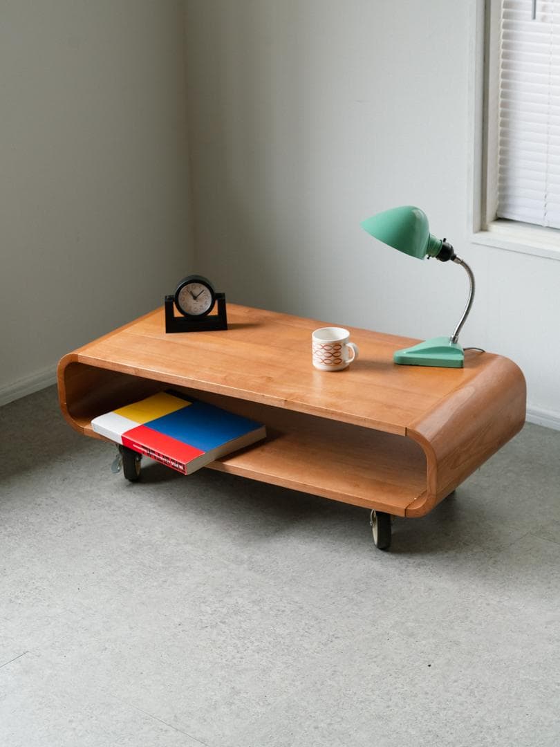 \"boom\" shelf 廃盤 ローボード 曲木 テーブル 北欧 モダン