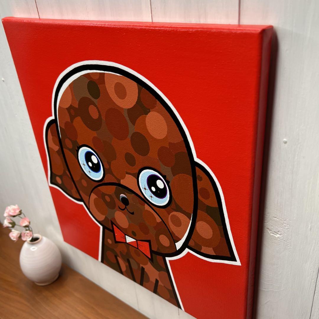 「bitter」｜絵画 原画 動物画 犬の絵 イラスト ドローイング