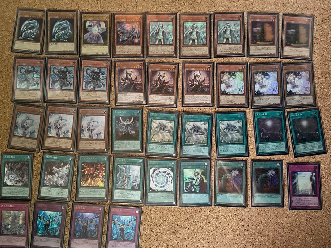 遊戯王 原石青眼 デッキ(高レアリティ)+汎用・パーツ多数　ブルーアイズスリーブ