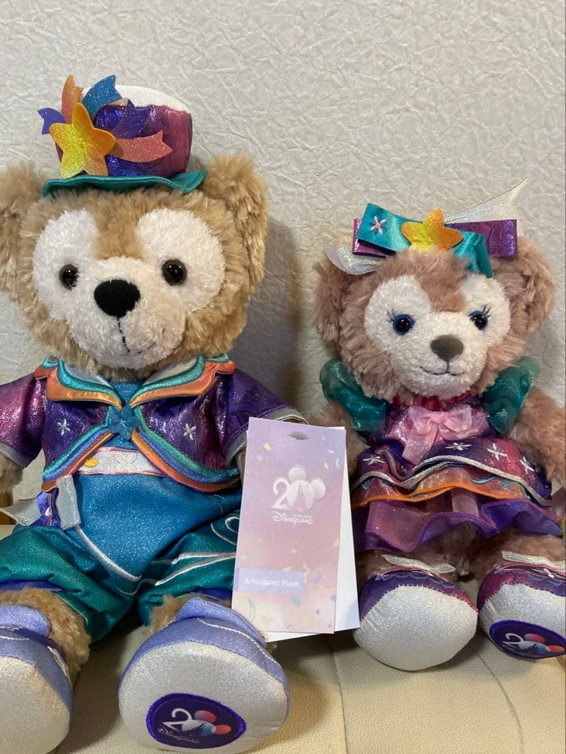 香港　ディズニー　ぬいぐるみ　20周年　シェリーメイ　ダッフィー