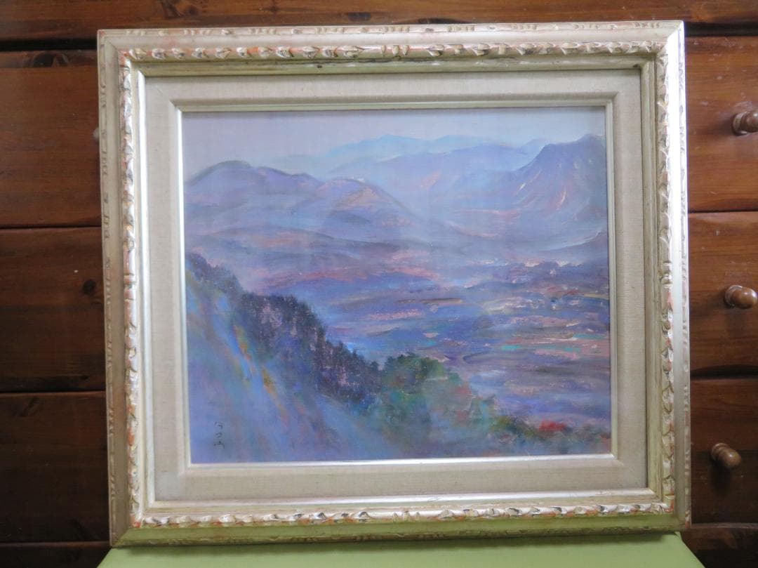 ◆金子太郎　「丹沢」　油彩　F8号　新制作協会会友　新作家賞　幻の画家　水上勉◆