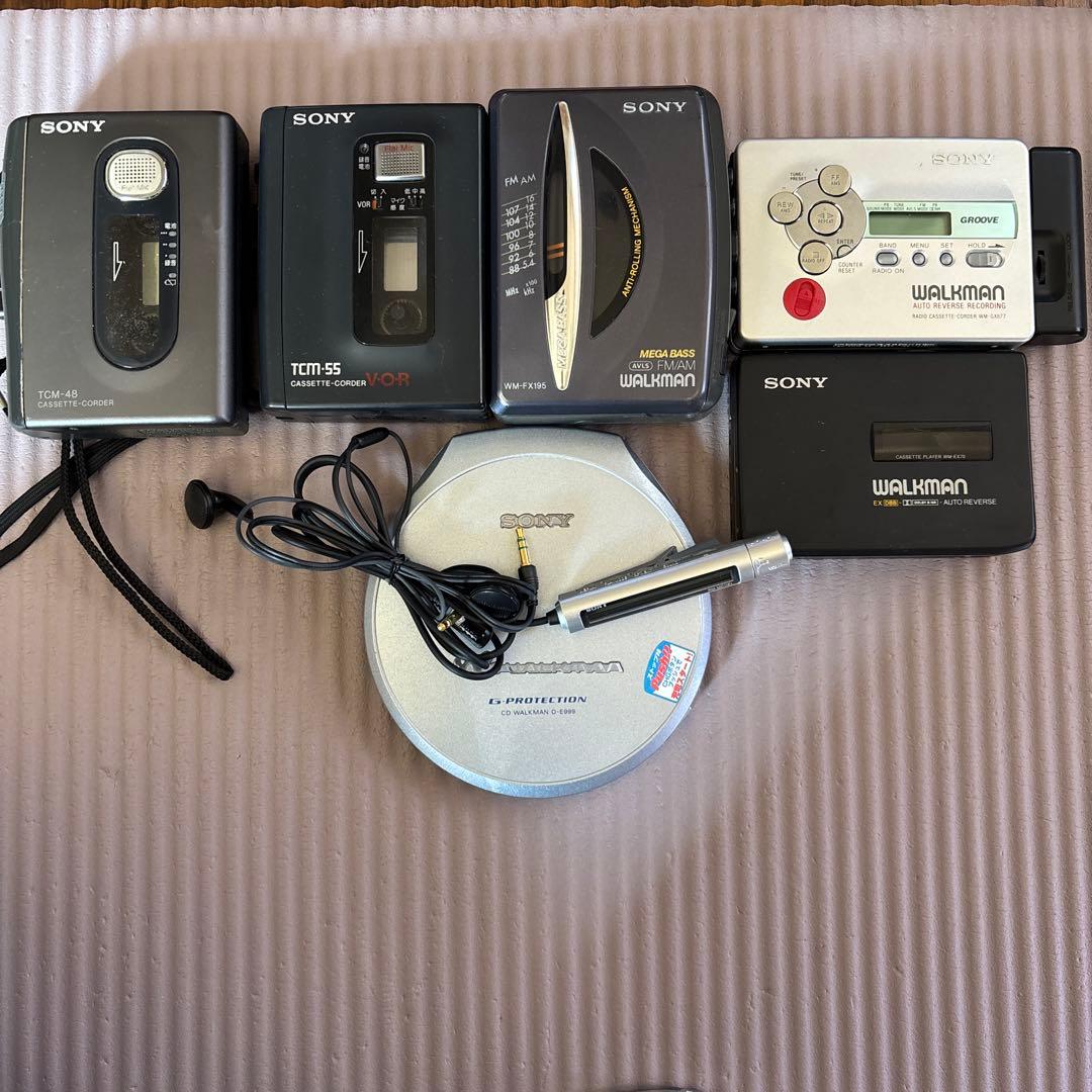 SONY その他ポータブルカセットプレーヤーセット まとめ売りジャンク　全10点