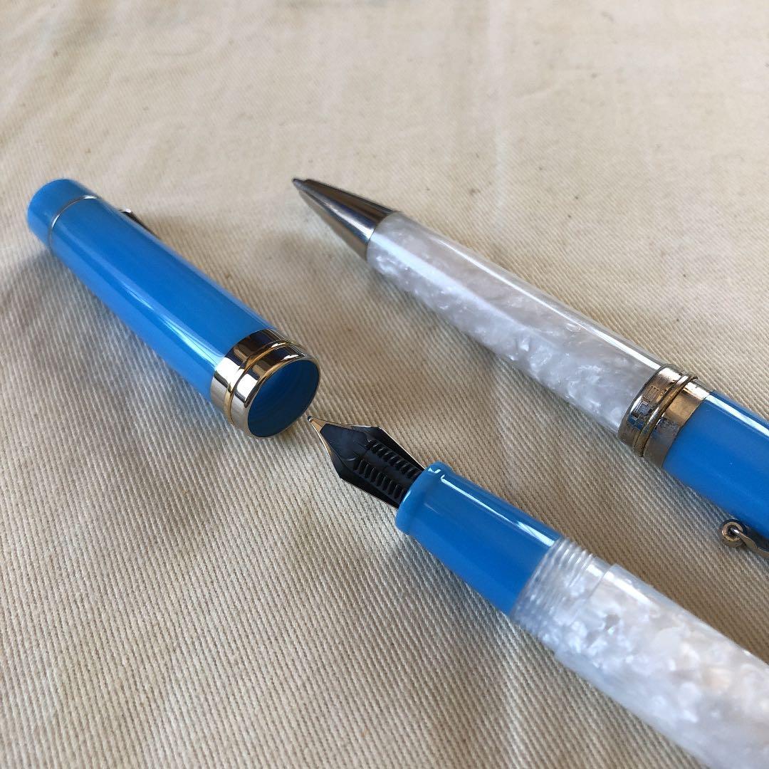 デルタ　ビンテージ　インシエーメ　万年筆・ボールペンのセット