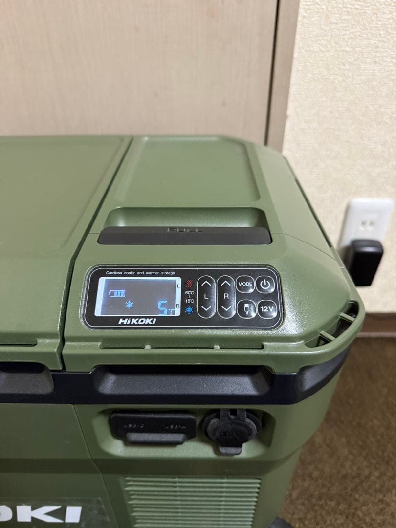 １度だけ室内使用　HiKOKI 冷温庫 バッテリー付き