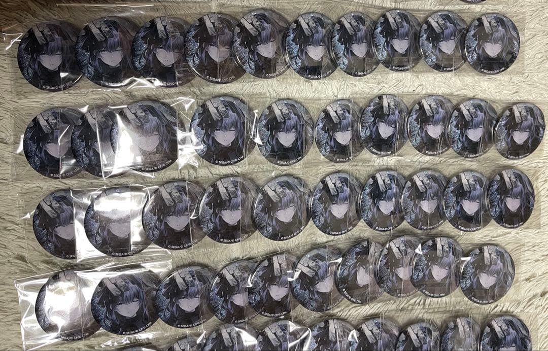 プロセカ 朝比奈まふゆ 5B グリッター缶バッジ　100個セット