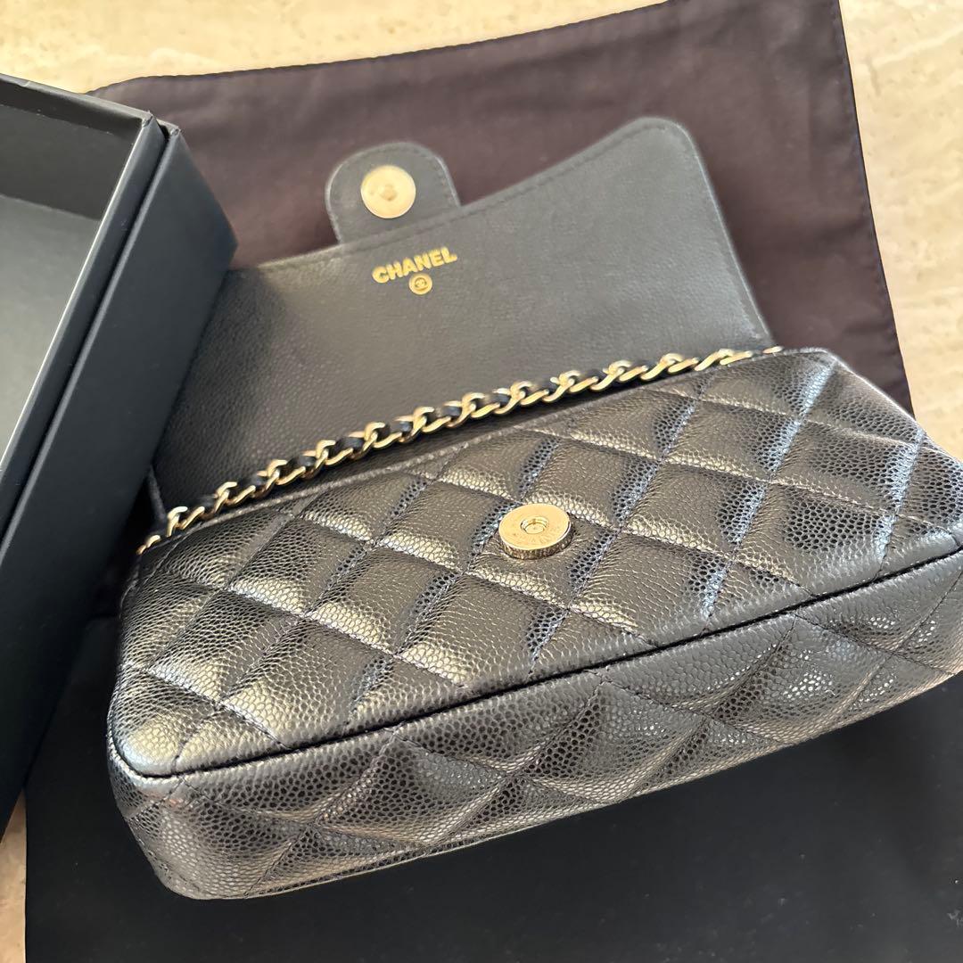 CHANEL ウォレット phoneholder レア！ ブラック 新品同様