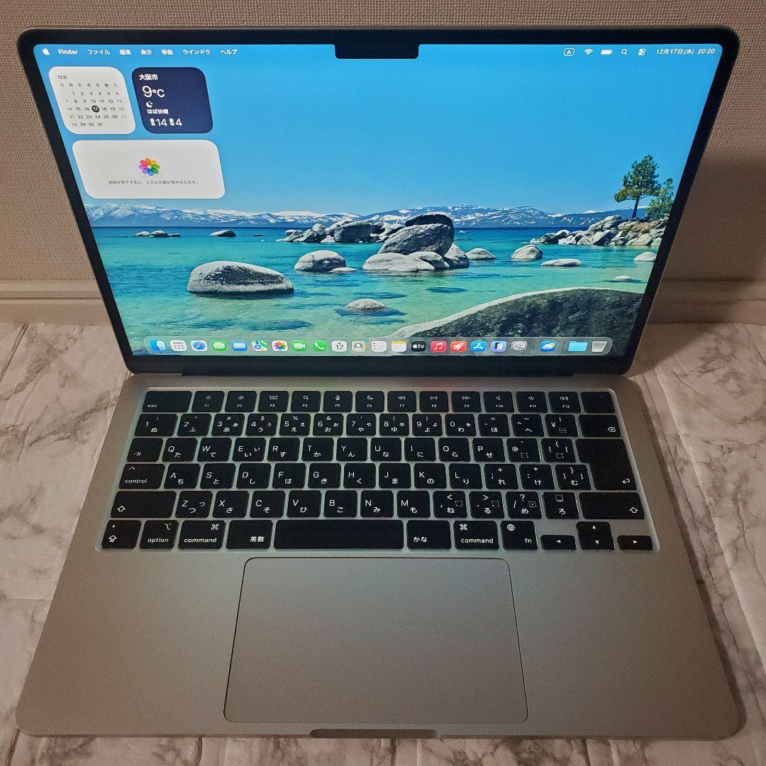 MacBook Air 13インチ 2022 M2チップ 8GB 512GB