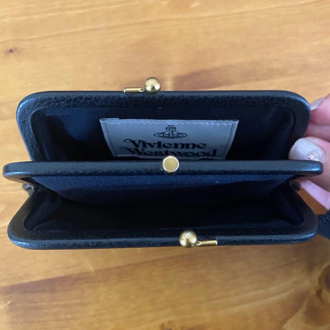 【最終価格/良品】VivienneWestwood レザー財布（がま口）