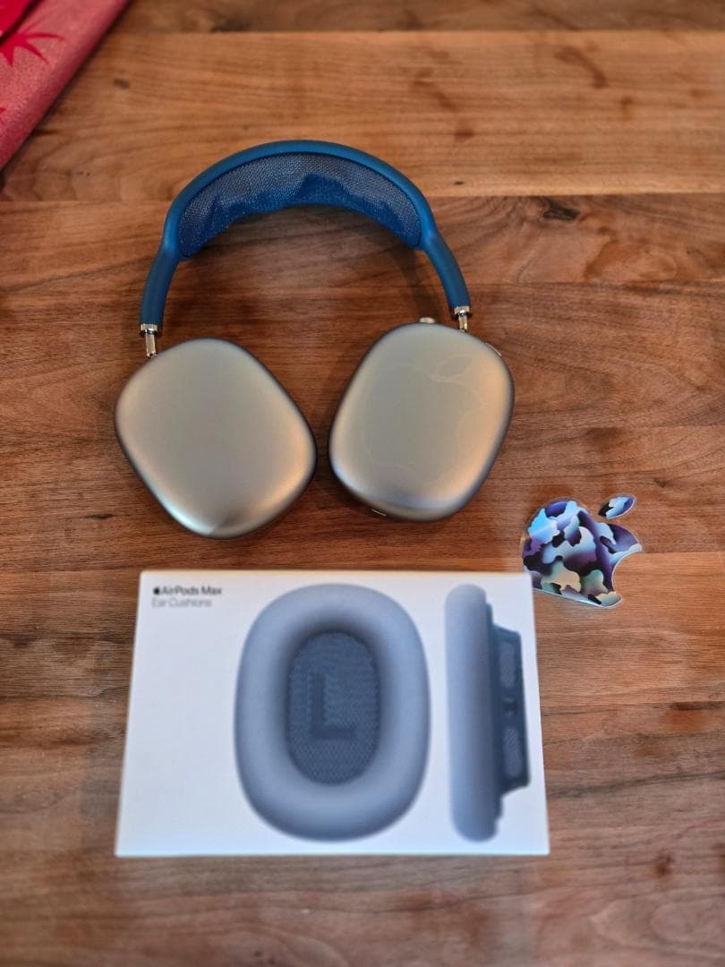 正規品 AirPods Max 第1世代 スカイブルー ケース付き 動作良好