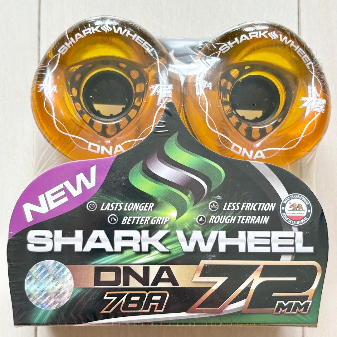07☆新品 未開封☆ シャークウィール 72mm 78a クリアアンバー