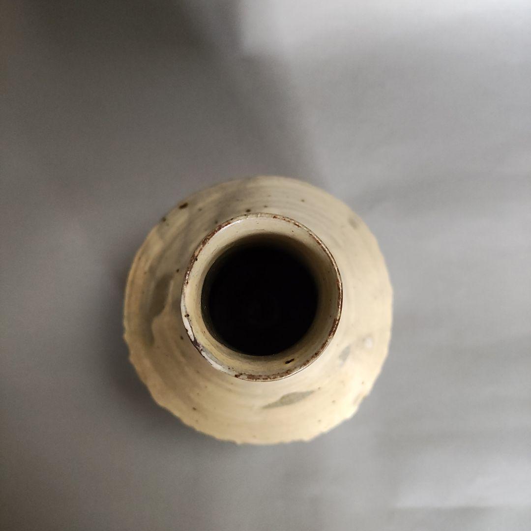 花岡隆　粉引花入　花瓶