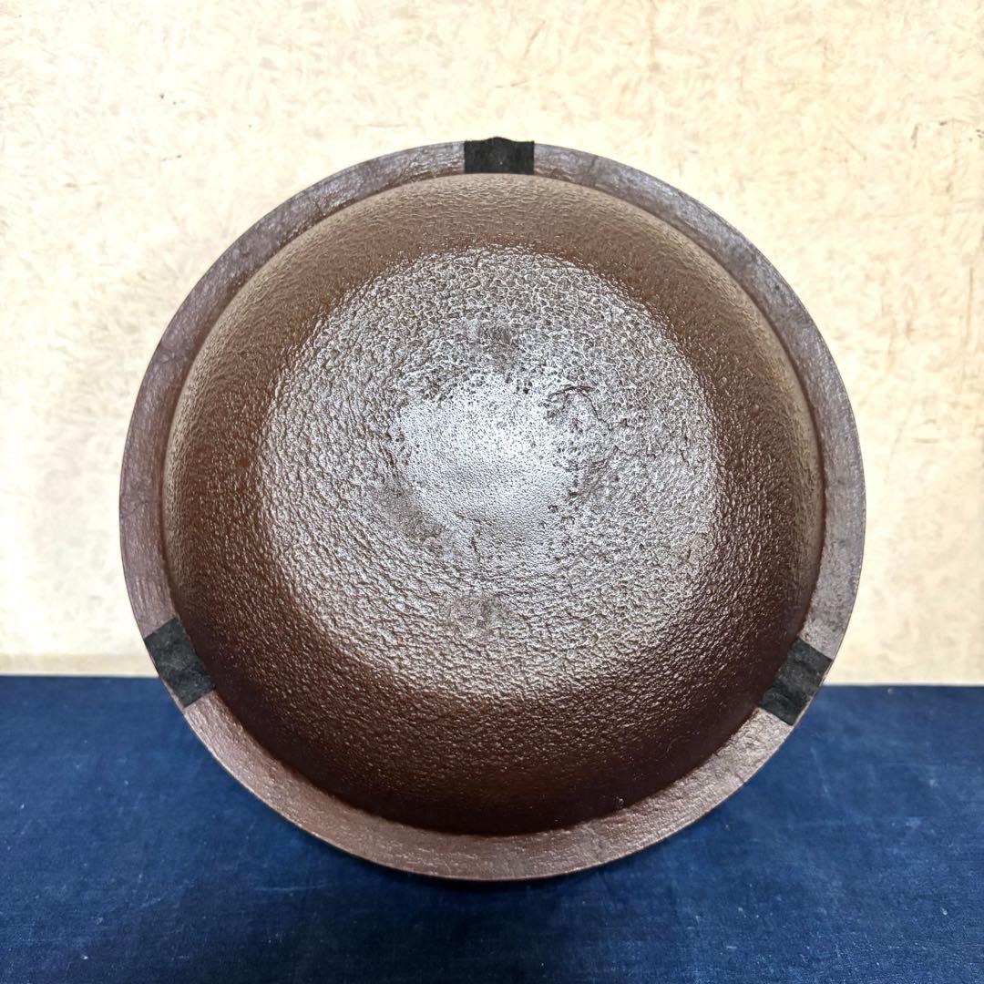 人間国宝高橋敬典 風炉 茶釜 電熱器 唐銅朝鮮風炉 野々田電熱器 敷板 茶道具