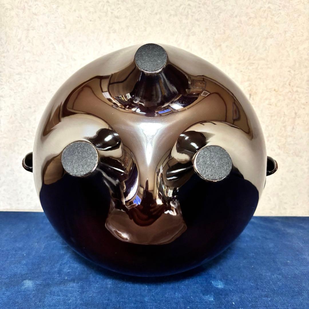 人間国宝高橋敬典 風炉 茶釜 電熱器 唐銅朝鮮風炉 野々田電熱器 敷板 茶道具