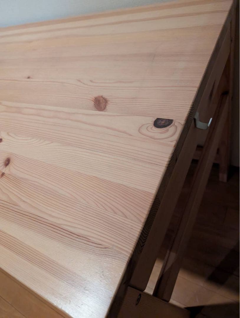 【送料込】無印良品 Muji パイン材 デスク 机 木製家具 学習机 収納