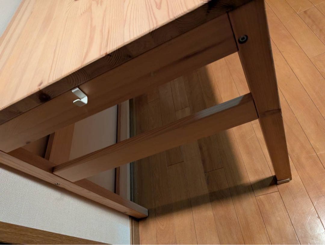 【送料込】無印良品 Muji パイン材 デスク 机 木製家具 学習机 収納