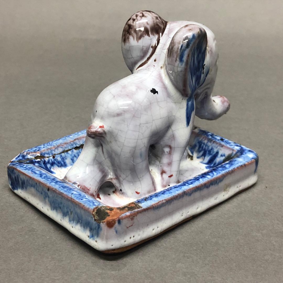 アンティーク　骨董　陶器の象