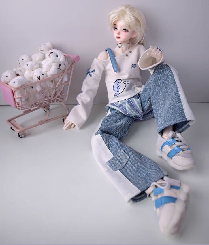 AX512 BJD 1/4 ドール本体 Amu 球体関節人形 ハンドメイド