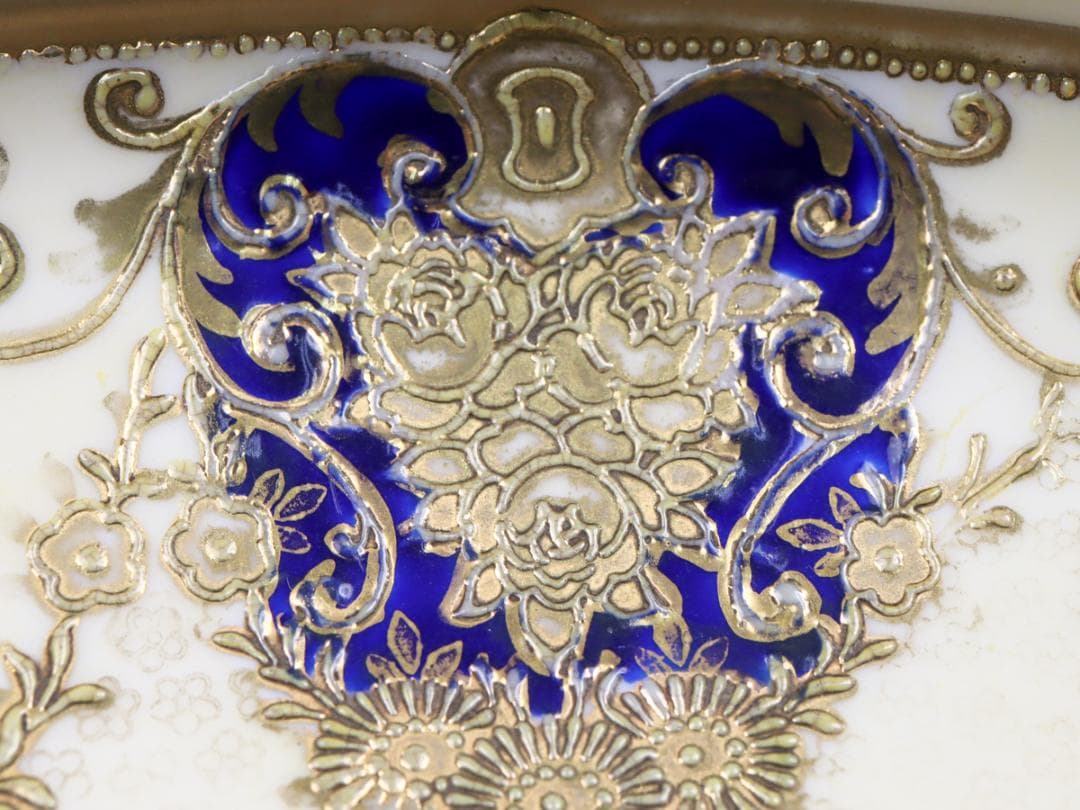 オールドノリタケ 金盛上湖畔白鳥風景 ボウル 29cm 飾り皿