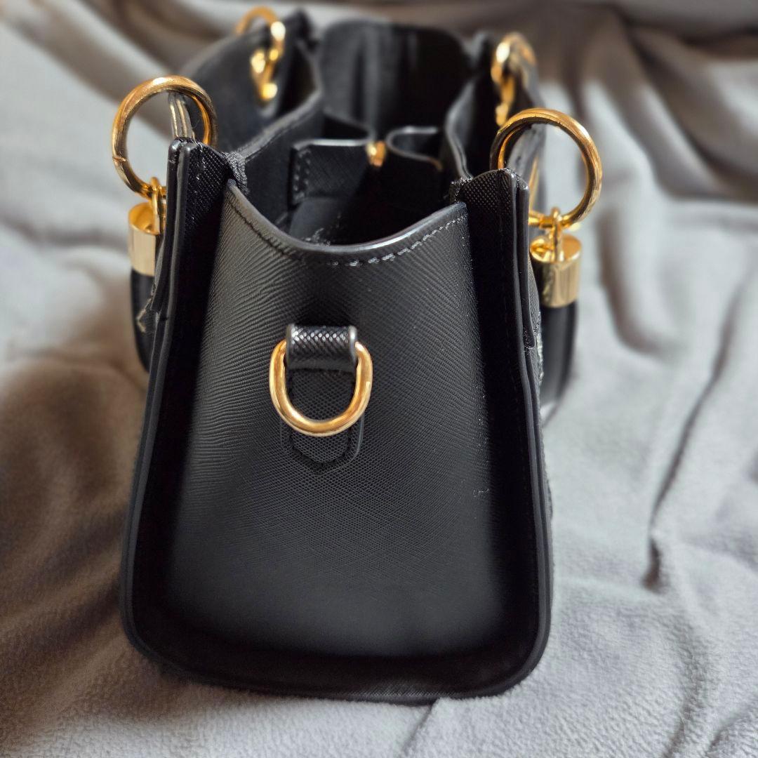 RoséMuse Tweed quilting tote S black