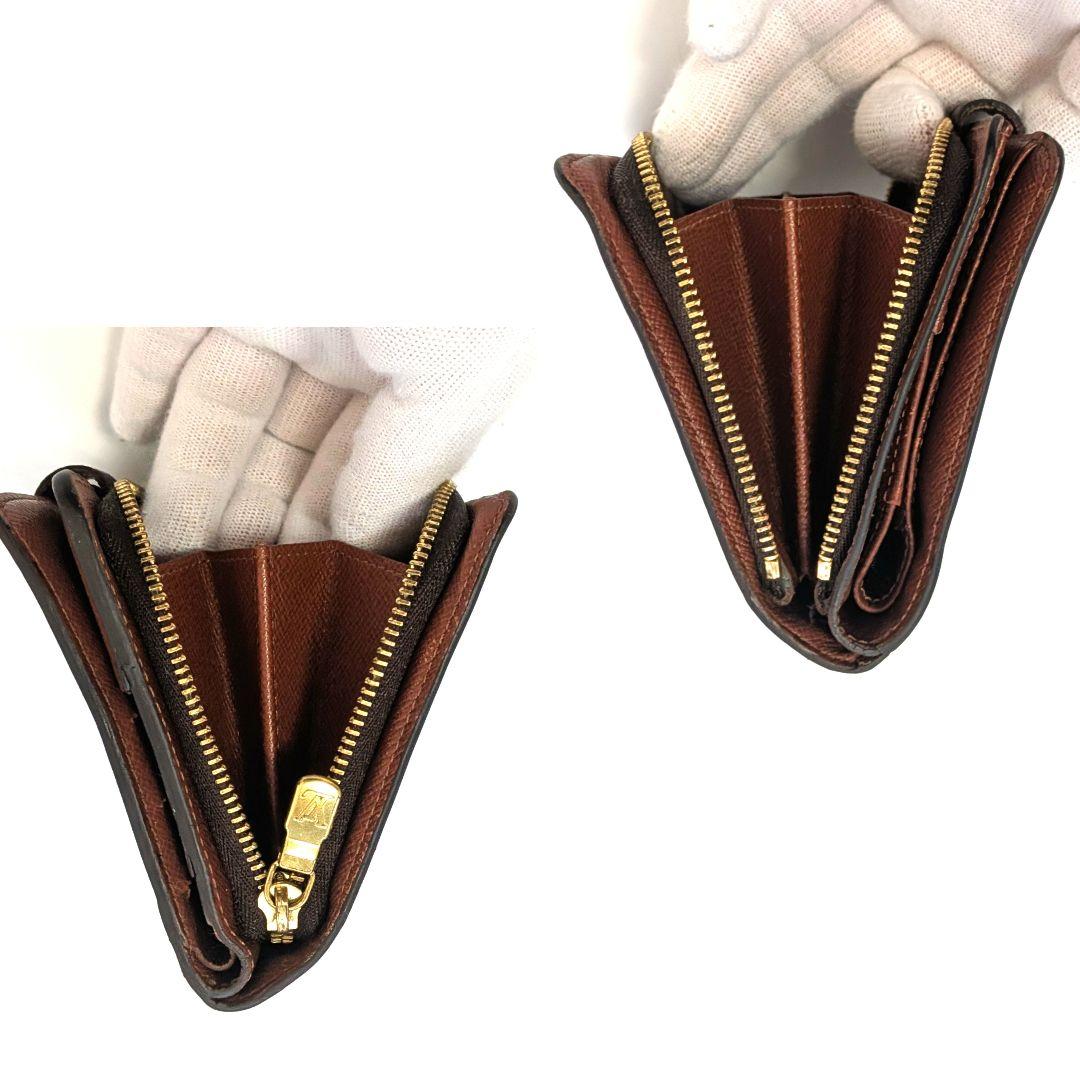 ルイヴィトン モノグラム コンパクトジップ 二つ折り財布 B17