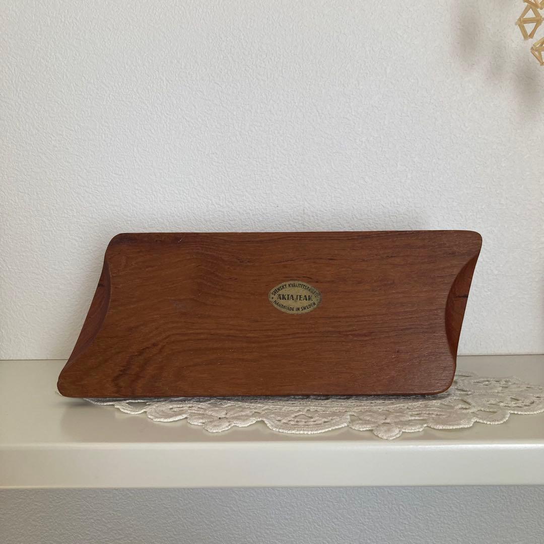 北欧ヴィンテージチークのトーストスタンドブックスタンドやカードスタンドとしても♪