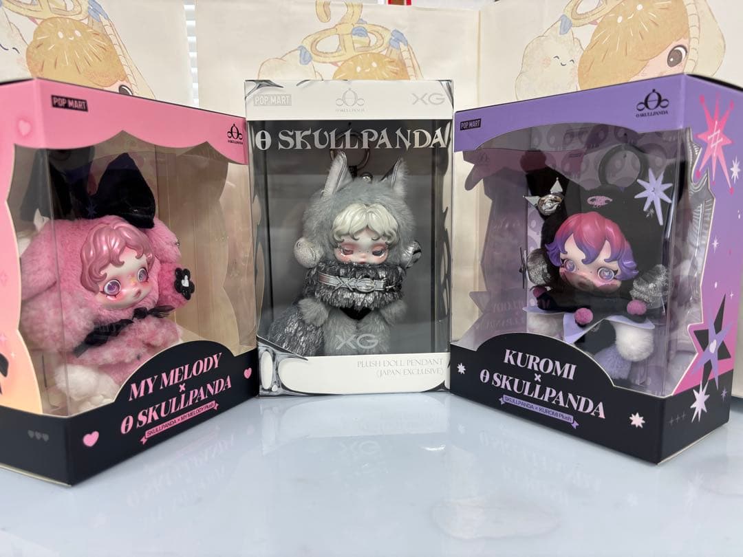 SKULLPANDA スカルパンダ　マイメロ*1 、クロミ*1 、XG*1，3点