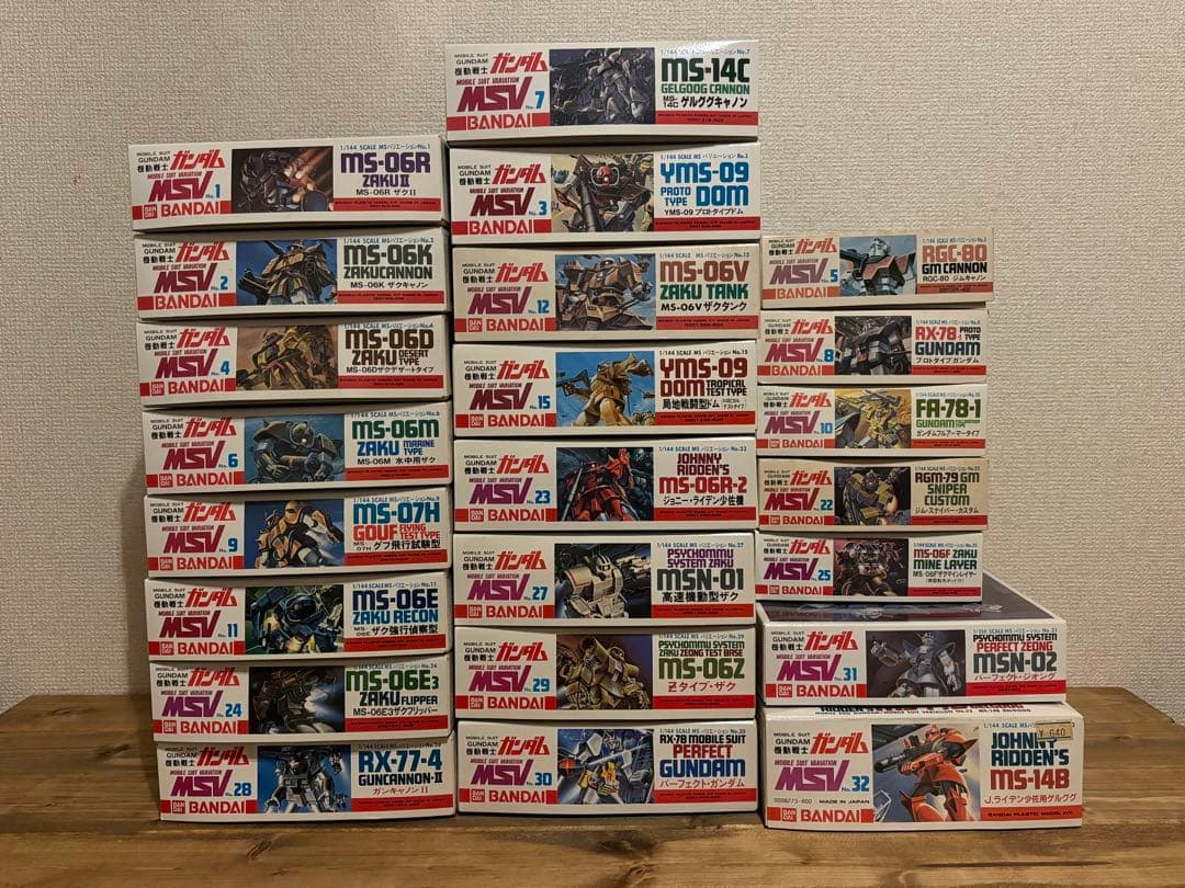 【旧キット】MSV 1/144 全種 + 1/250 パーフェクトジオング