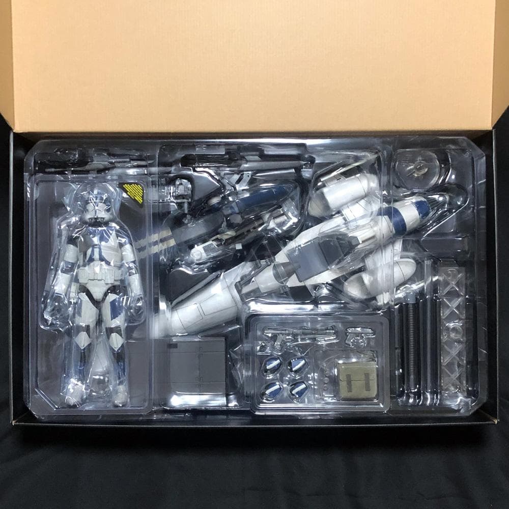 ヘビーウェポン・クローン・トルーパー＆BARCスピーダーサイドカー付ホットトイズ