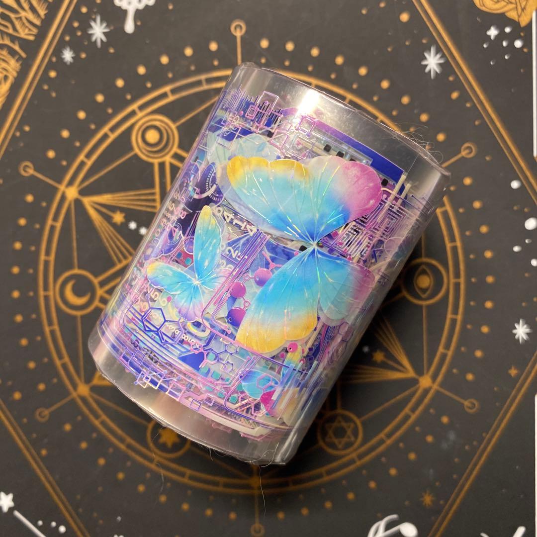 【H1】海外　10m巻　貝殻光マスキングテープ　人物系/装飾系/背景系