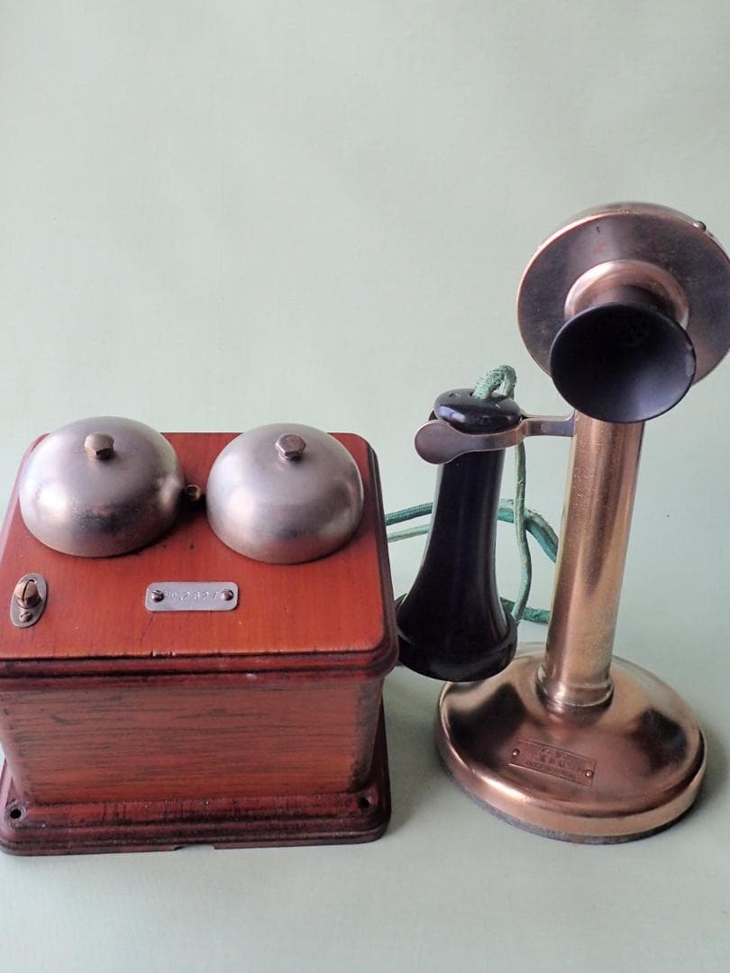 レトロ/アンティーク　電話　大正12年　２号共電式卓上電話機　オブジェ・室内飾り