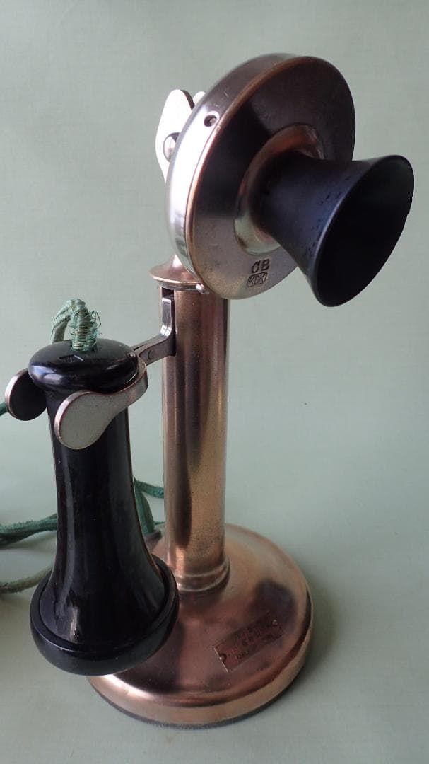レトロ/アンティーク　電話　大正12年　２号共電式卓上電話機　オブジェ・室内飾り