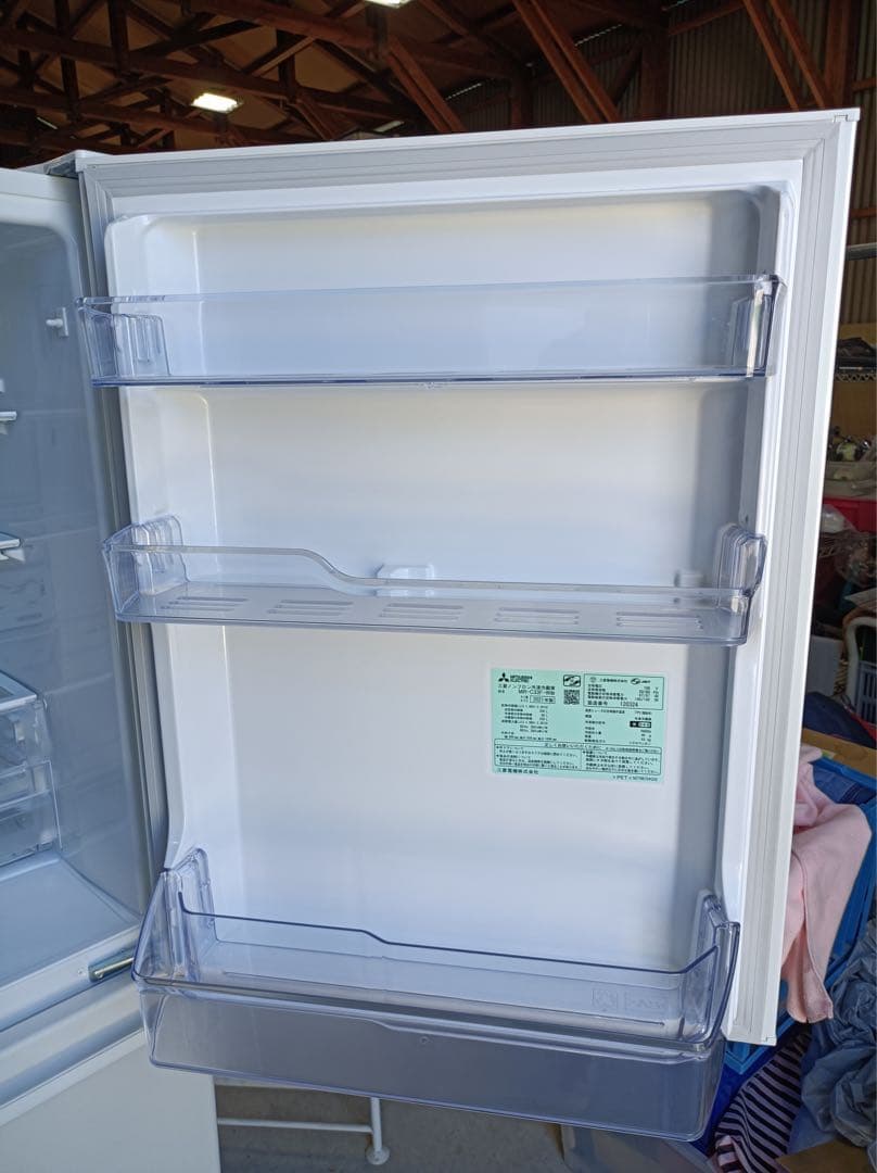 八5915【送料込み】三菱　2021年製　自動製氷付　冷凍冷蔵庫　330L