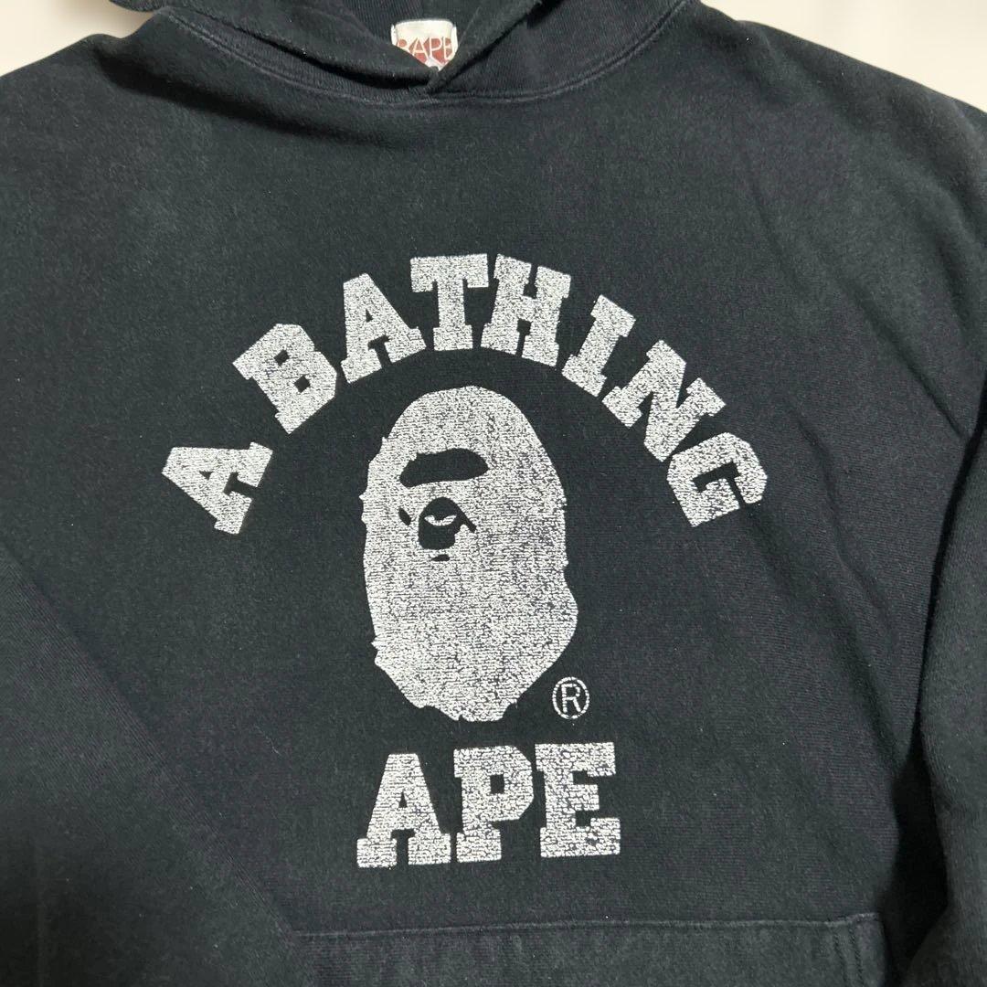 アベイシングエイプ　パーカー　ブラック　Mサイズ