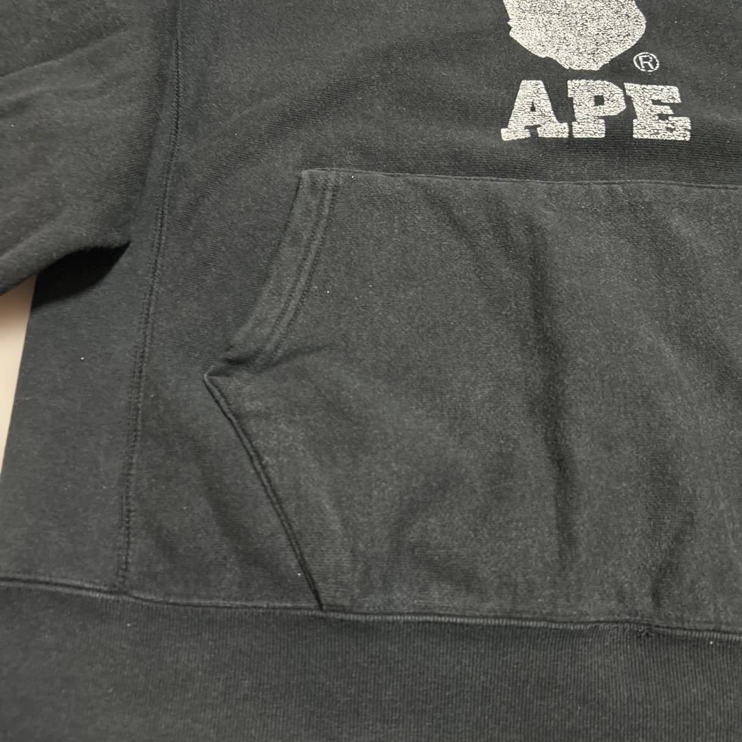 アベイシングエイプ　パーカー　ブラック　Mサイズ