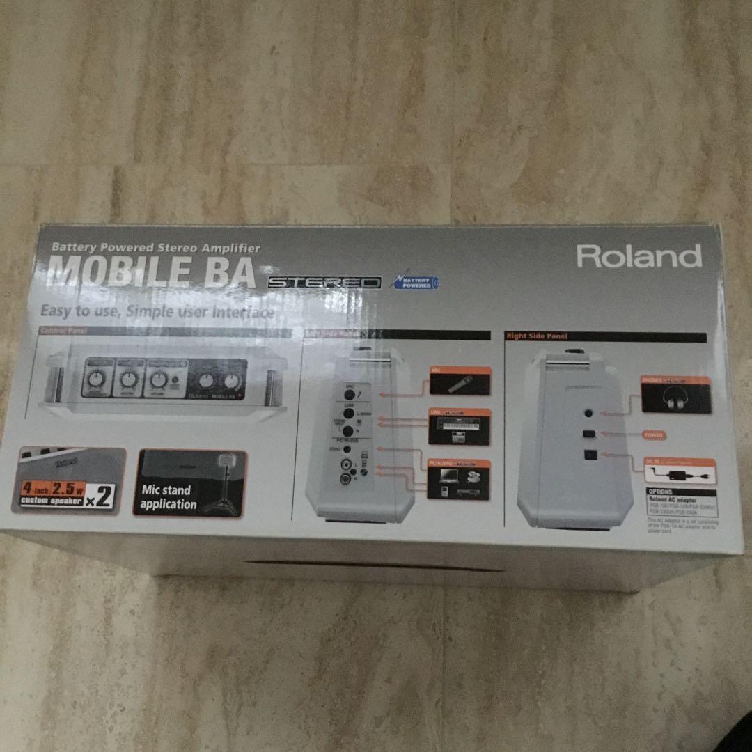 Roland Mobile BA ホワイト ポータブルスピーカー