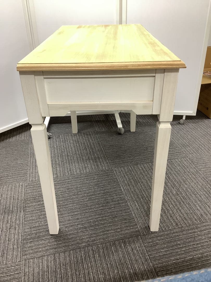 引き出し付ワークデスク ブロカントシリーズ アンティーク調 フレンチカントリー★