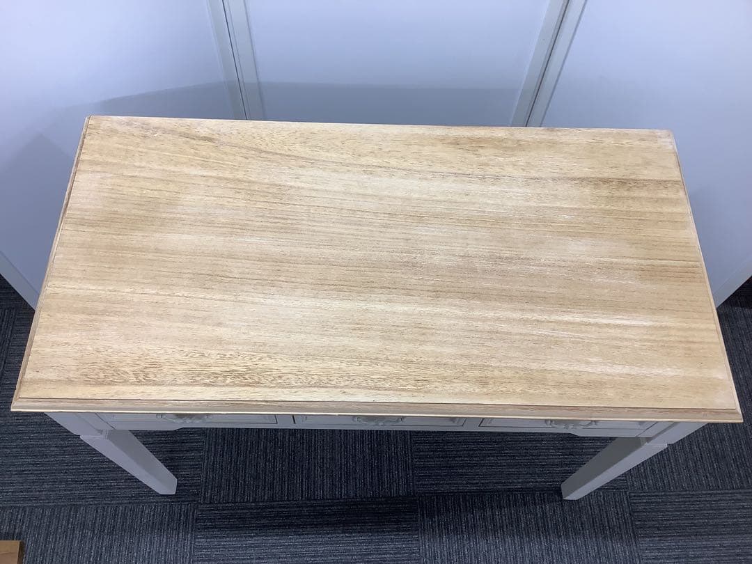 引き出し付ワークデスク ブロカントシリーズ アンティーク調 フレンチカントリー★