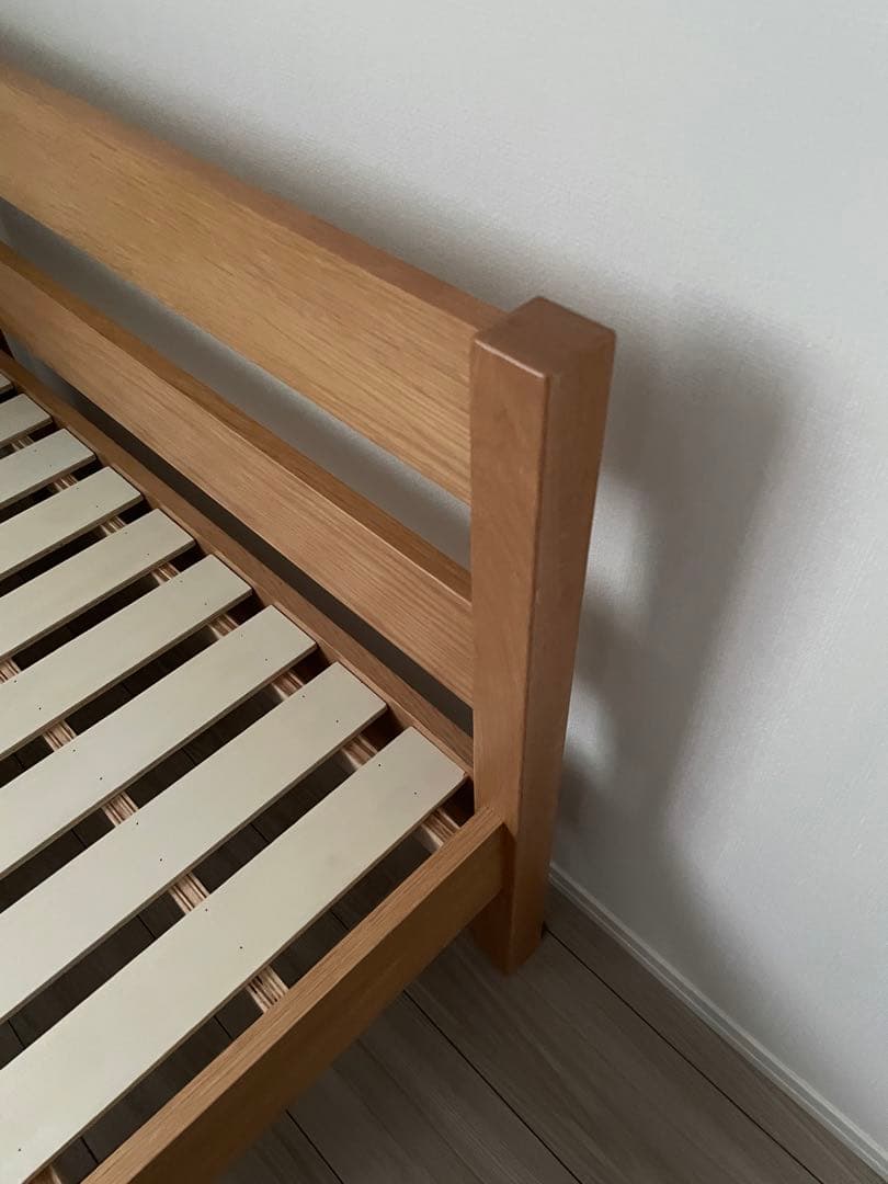 無印良品　シングルベッド（オーク）