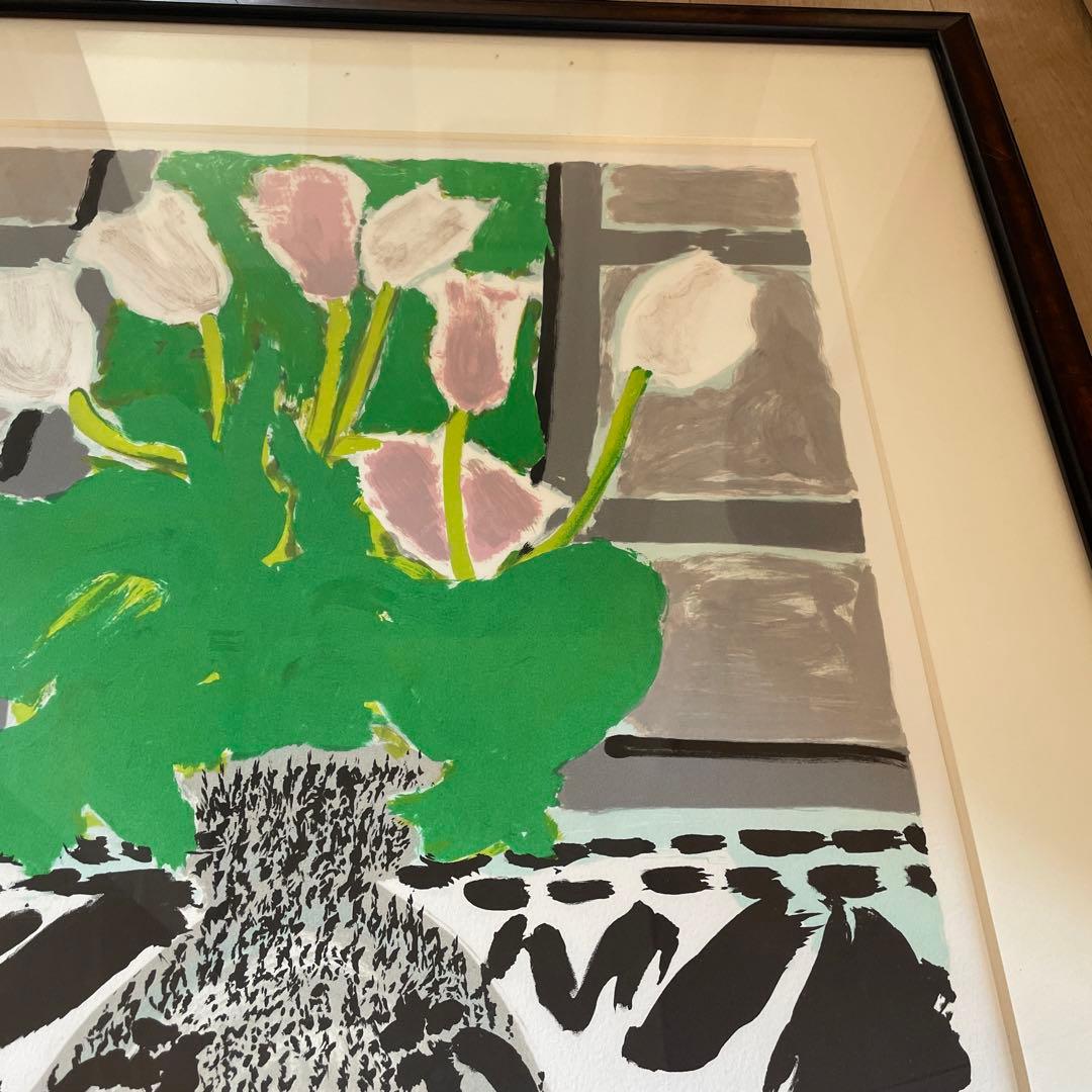 三岸節子　リトグラフ