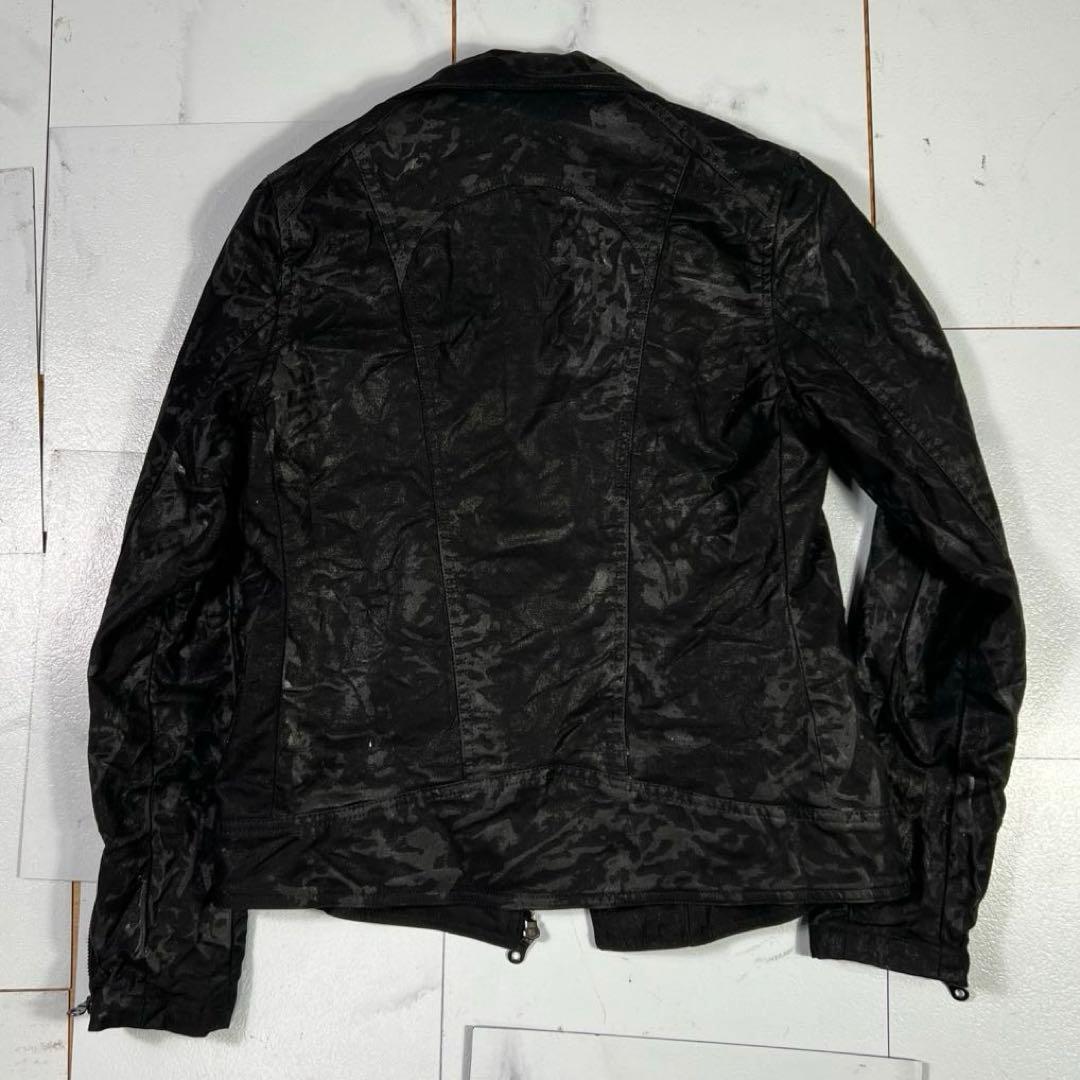 00s MIDAS ミダス コーティング ライダースジャケット M y2k