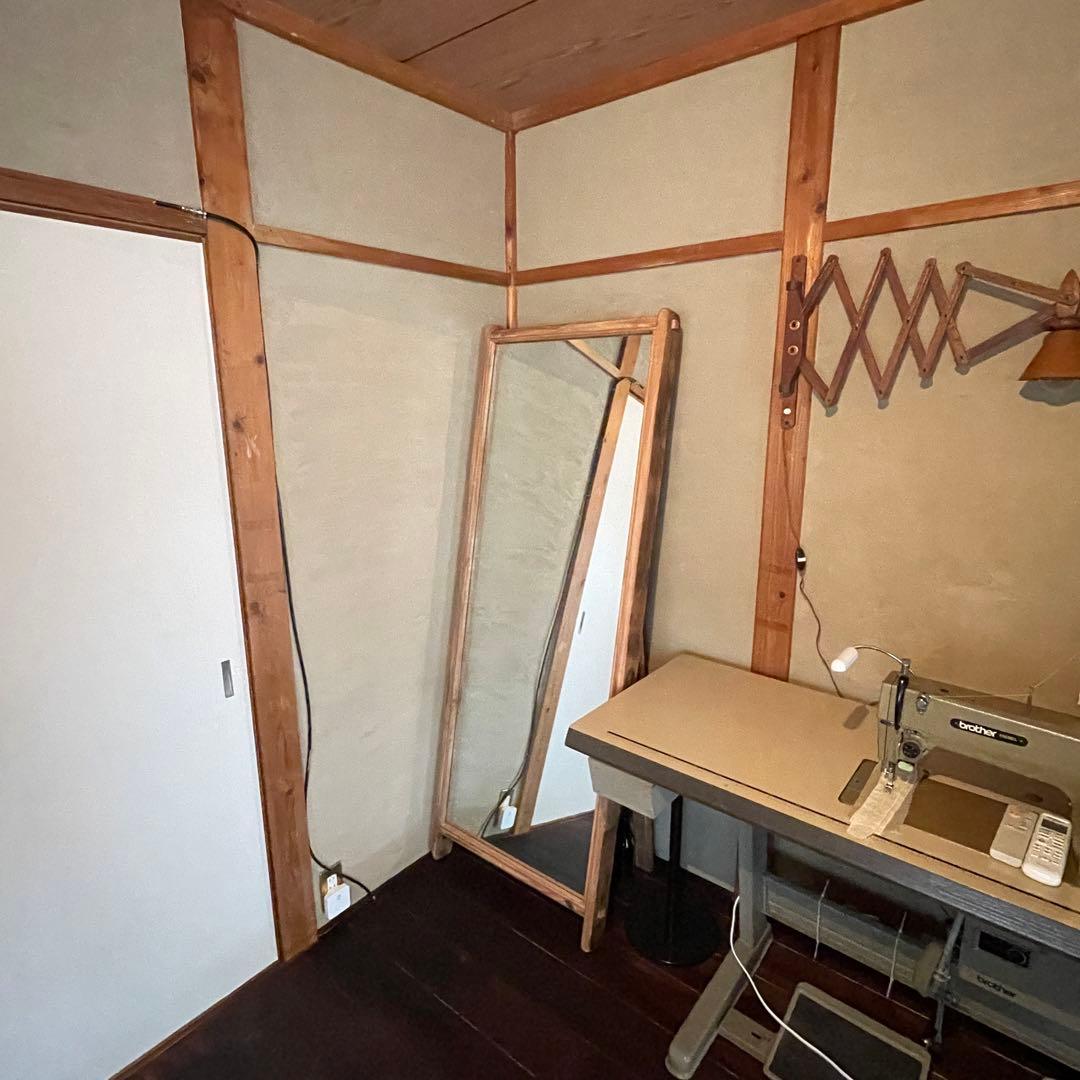 大型 天然木古木 姿見 鏡 ミラー