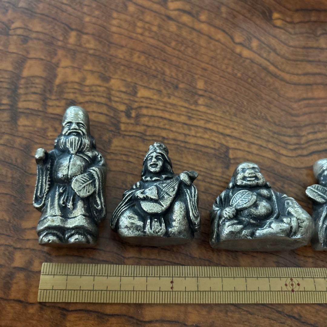 (最終値下げ品)七福神 鉄製 フィギュア コレクション アンティーク 7体セット