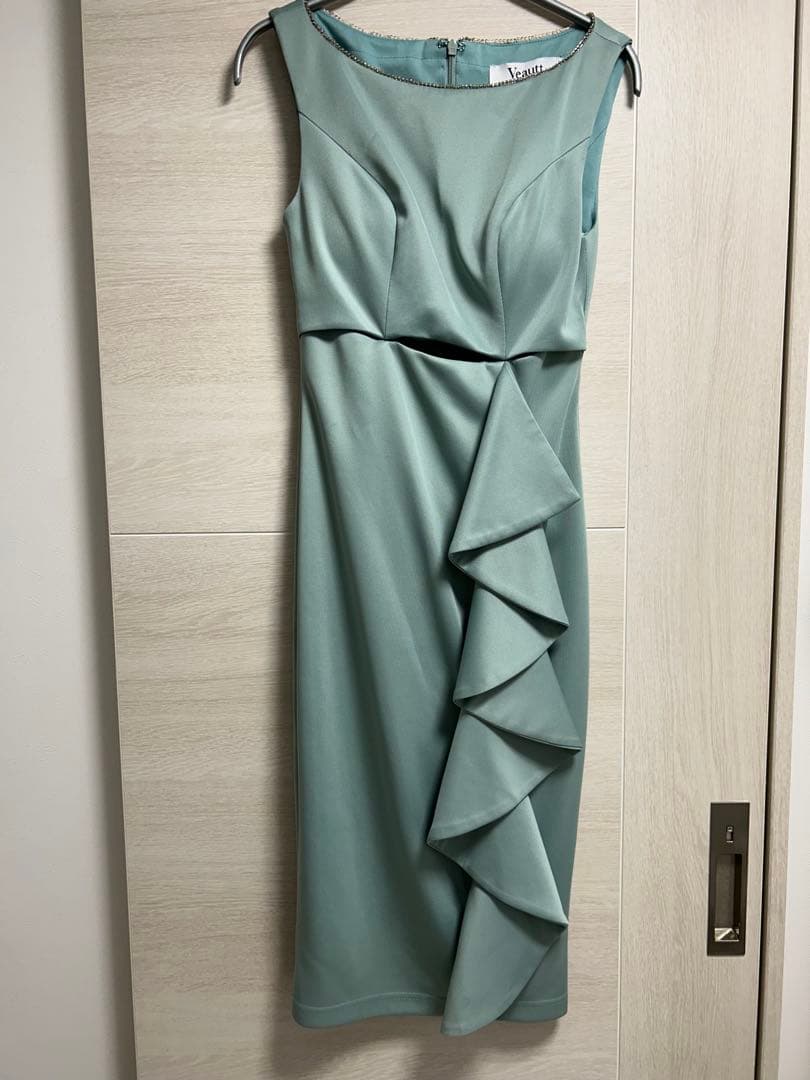 Veautt ヴュート　タイト　ドレス　キャバ　フリル　angelr XS