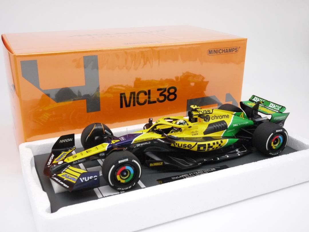 1/18 マクラーレン MCL38 モナコGP セナ トリビュート L.ノリス