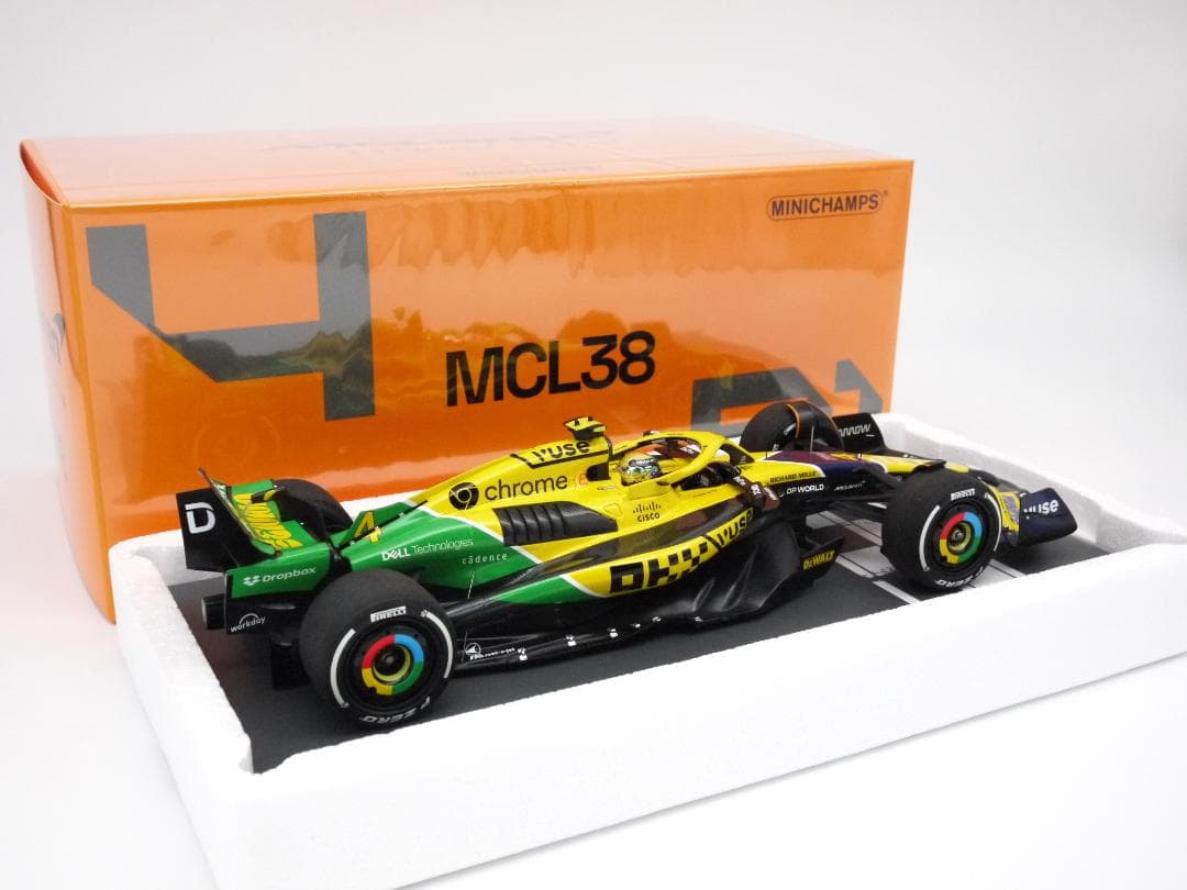 1/18 マクラーレン MCL38 モナコGP セナ トリビュート L.ノリス