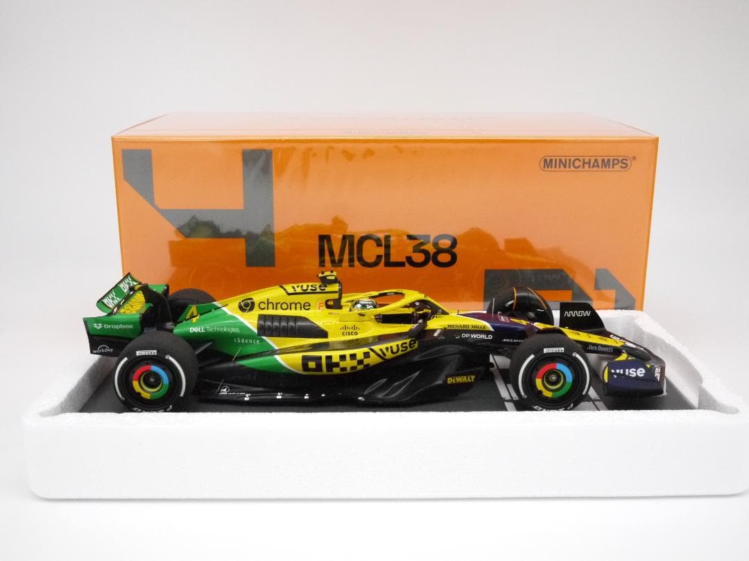 1/18 マクラーレン MCL38 モナコGP セナ トリビュート L.ノリス